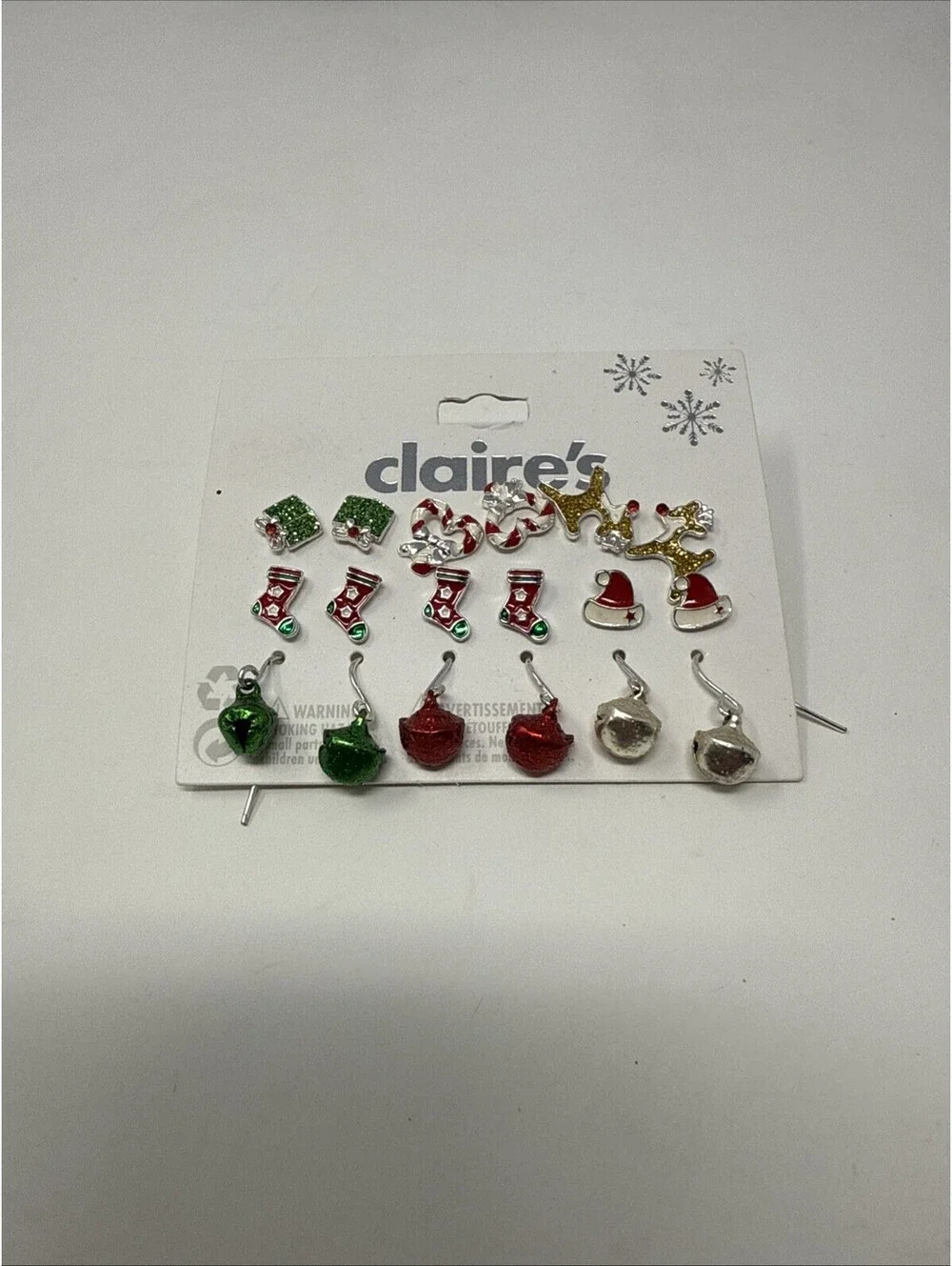 Claire’s Christmas Earrings Lot Of 9